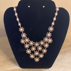 Gold-tone Flower Necklace